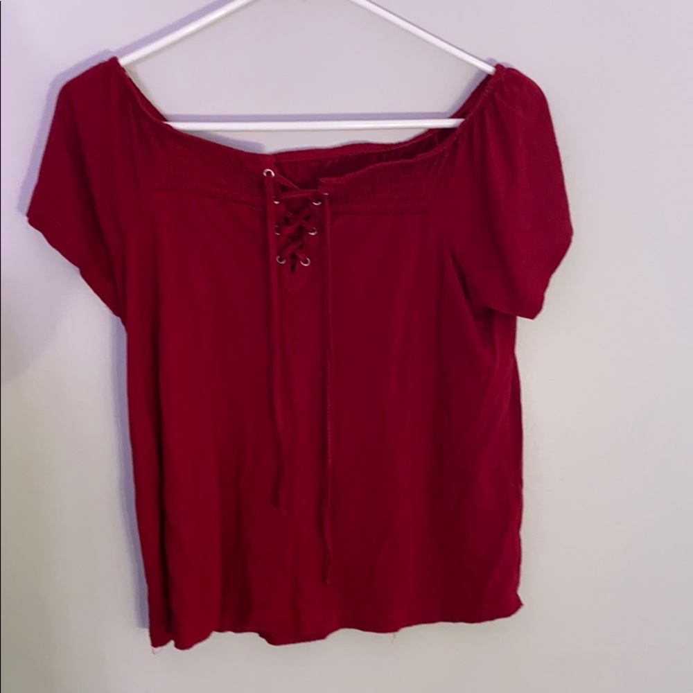 Cute maroon summer shirt